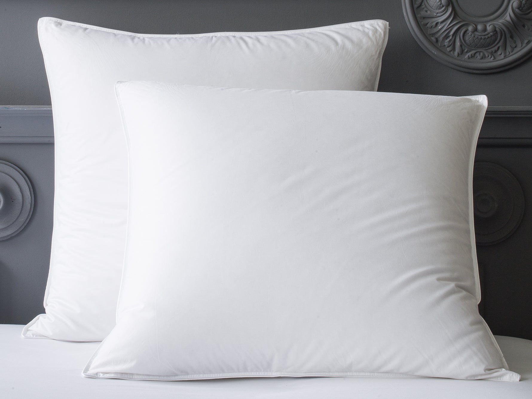 Oreiller naturel haut de gamme à 90% de duvet d'oie de Mazurie