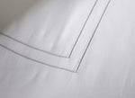 Détails sur les finitions de la housse de couette luxe Harmonie