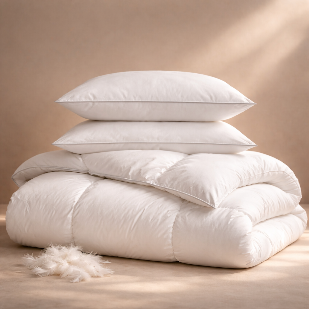 John Cotton Lot 2 Oreillers 80x80cm - Coussins Nuque Luxe Réglables Hôtel