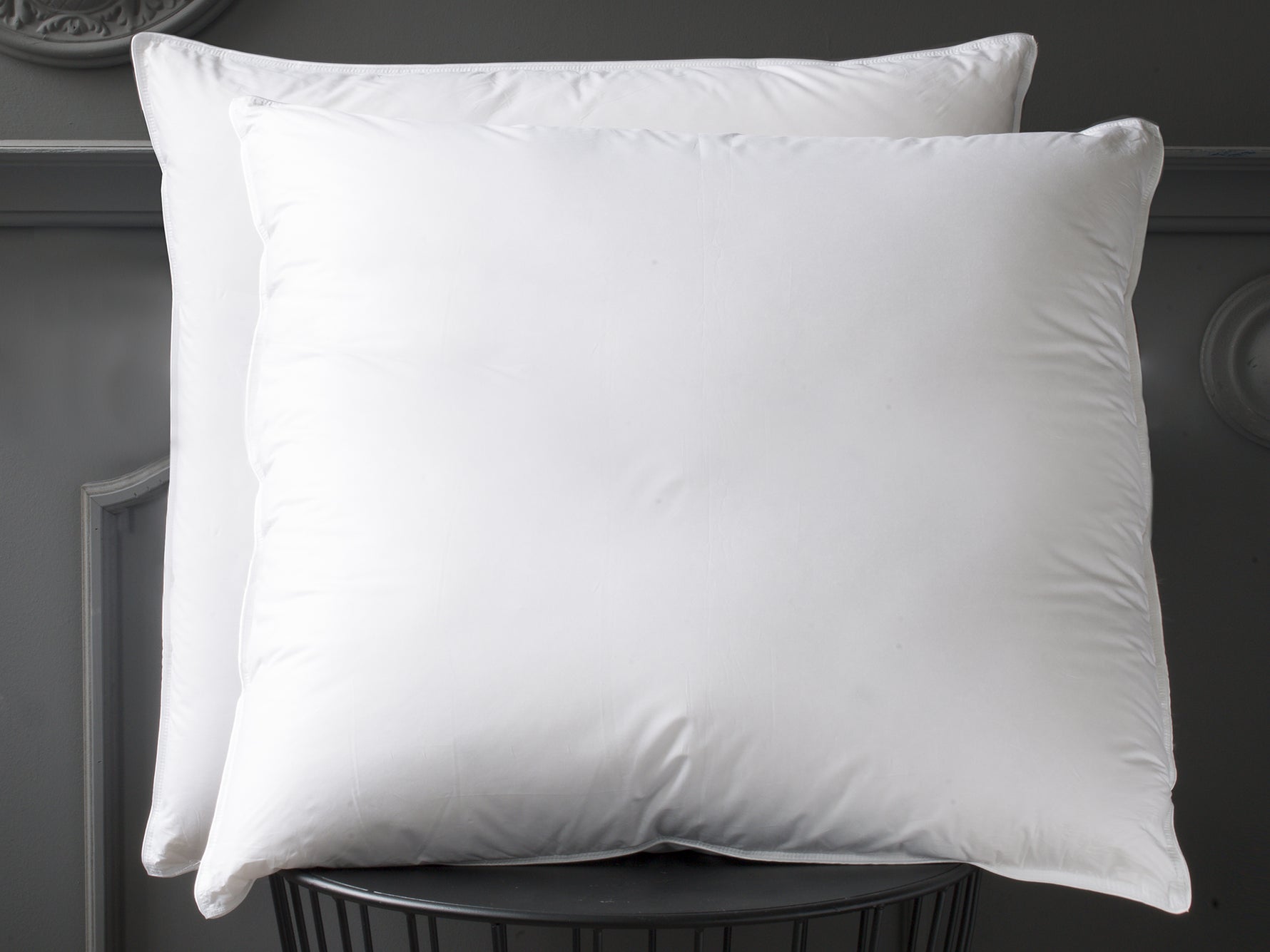 Coussins oreillers naturel en duvet d'oie de Maison Trinitas