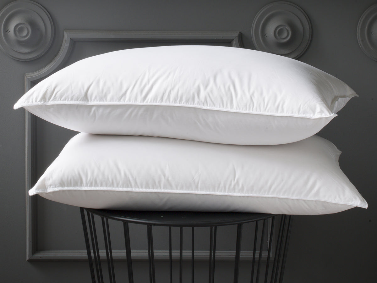 Oreillers 100% duvet d'oie en 50x70cm et 65x65cm